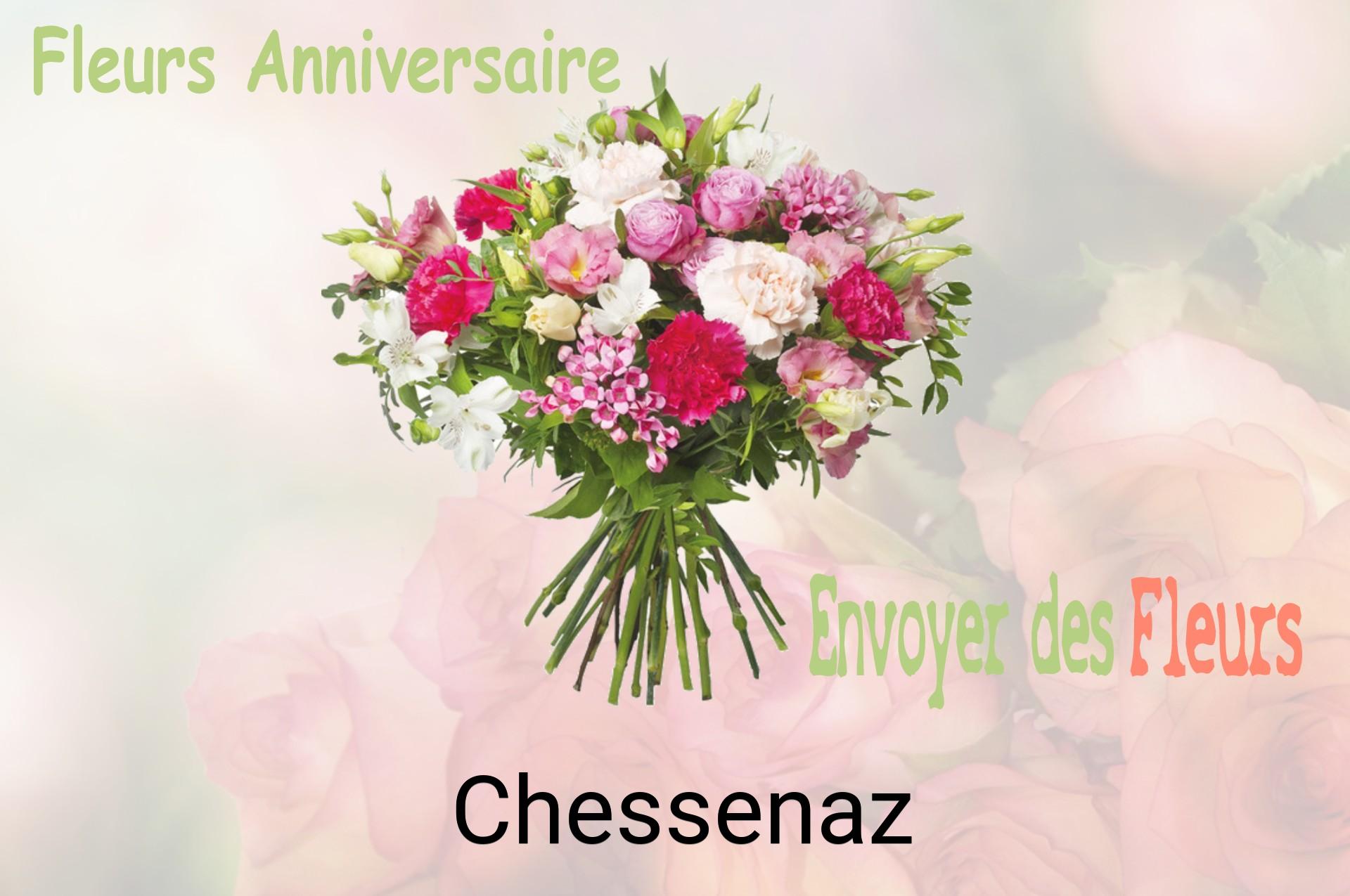 Bouquet de fleurs d’anniversaire livré à Chessenaz