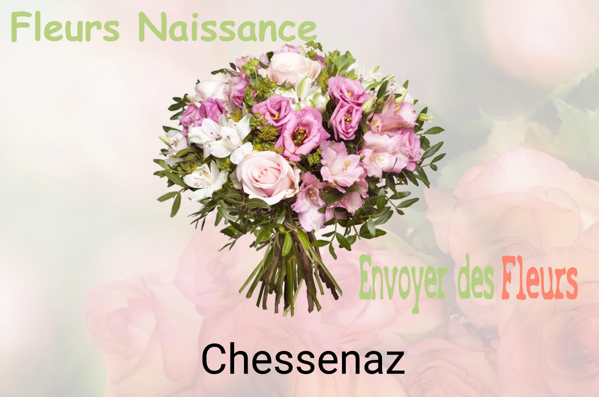 Bouquet de fleurs de naissance livré à Chessenaz